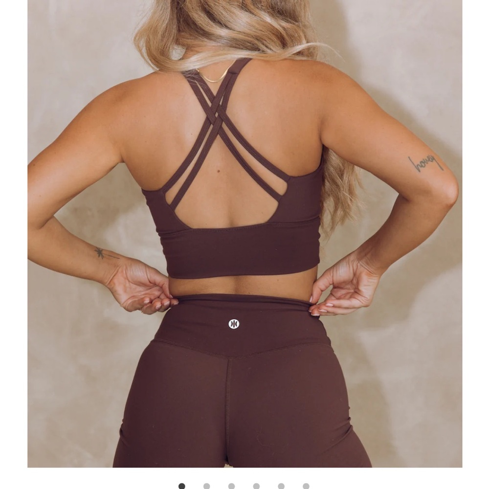 Astoria Activewear LUXE Balance Sports Crop- Espresso
